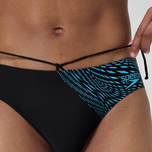 Medley Logo-Badehose 7 cm Schwarz/Blau für Herren