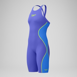 Fastskin LZR Pure Intent 2.0 Schwimmanzug mit offenem Rücken Blau/Gelb für Damen