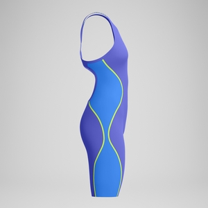 Fastskin LZR Pure Intent 2.0 Schwimmanzug mit offenem Rücken Blau/Gelb für Damen