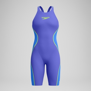 Fastskin LZR Pure Intent 2.0 Schwimmanzug mit offenem Rücken Blau/Gelb für Damen
