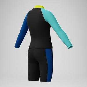 Bedruckte Badeshorts 33 cm Blau für Jungen