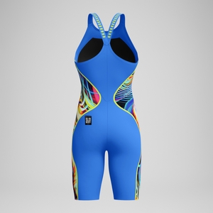 Fastskin LZR Pure Intent 2.0 Schwimmanzug mit geschlossenem Rücken Blau/Gelb/Rot für Damen