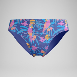 Club Training Bedruckte Badehose 8 cm Marineblau/Pink für Herren