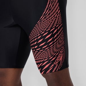 Medley Logo-Schwimmhose Schwarz/Koralle für Herren