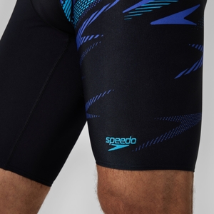 HyperBoom Schwimmhose mit V-Cut Schwarz/Blau für Herren