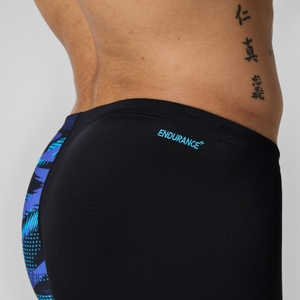 HyperBoom Schwimmhose mit V-Cut Schwarz/Blau für Herren