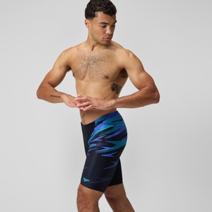 HyperBoom Schwimmhose mit V-Cut Schwarz/Blau für Herren