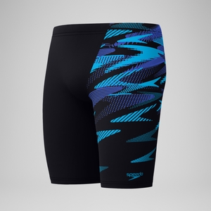 HyperBoom Schwimmhose mit V-Cut Schwarz/Blau für Herren