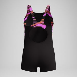 Combishort Fille HyperBoom Splice noir/rose