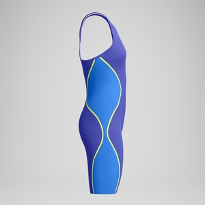 Fastskin LZR Pure Intent 2.0 Schwimmanzug mit geschlossenem Rücken Blau/Gelb für Damen
