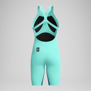 Fastskin LZR Pure Valor 2.0 Schwimmanzug mit offenem Rücken Türkis für Damen