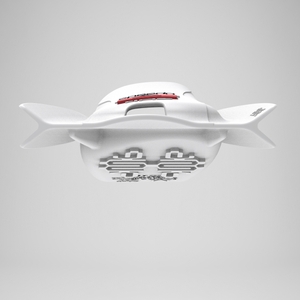 Speedo DMC Elite Flosse Weiß/Rot