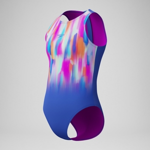 Girls' Printed Hydrasuit Blue/Pink
