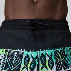 Short de bain Bondi imprimé 50 cm, hommes, noir