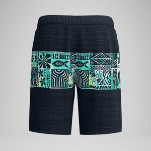 Short de bain Bondi imprimé 50 cm, hommes, noir