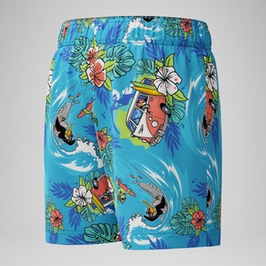 Infant Boys Learn to Swim Printed 11" Swim Trunks Blue