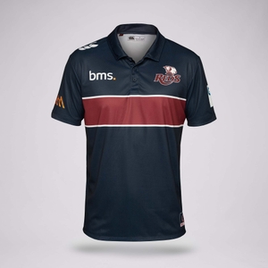 MENS 2025 QLD REDS MEDIA POLO - S