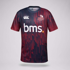 MENS 2025 QLD REDS COACHES TRAINING TEE MAROON