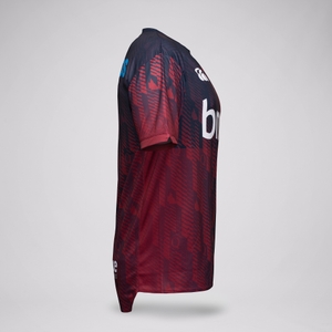 MENS 2025 QLD REDS COACHES TRAINING TEE MAROON