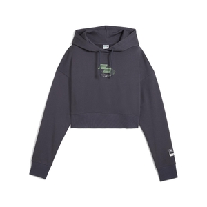 PUMA x HYROX Cropped Hoodie - Women's - Grey