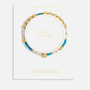 Joma Jewellery Words To Live By Soul Sister Gold-Plated Bracelet