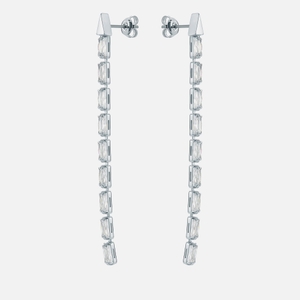 Ted Baker Isalie Baguette Silver-Plated Slinky Earrings