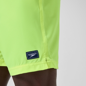 Men's Classic Solid Redondo Edge Volley 18" Swim Trunks Yellow