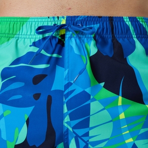 Men's Print Redondo Volley 18" Swim Trunks Blue/Yellow