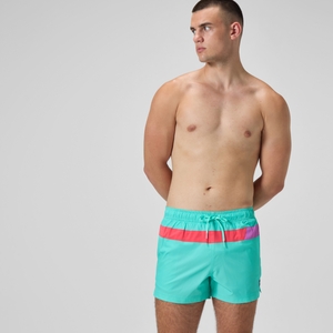 Men's Colorblock Redondo Edge Volley 14" Swim Trunks Blue - M