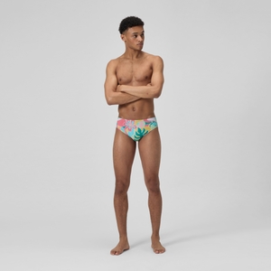 Men's Printed One Brief Pink/Red