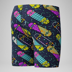 Boys Print Jammer Purple