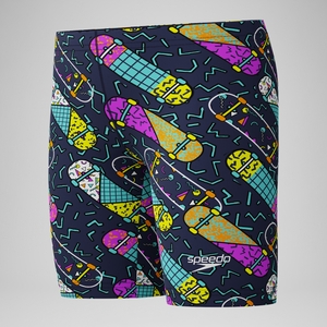 Boys Print Jammer Purple