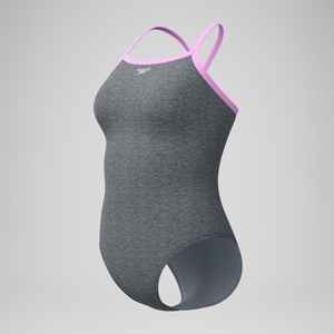 Women's Heather Closed Back with Hydrobra Purple