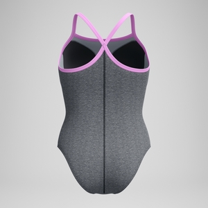 Women's Heather Closed Back with Hydrobra Purple