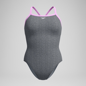 Women's Heather Closed Back with Hydrobra Purple