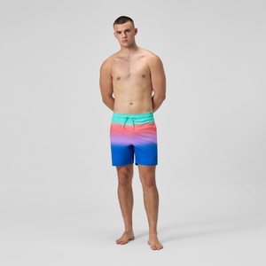 Men's Print Redondo Edge Volley 18" Swim Trunks Multicolored