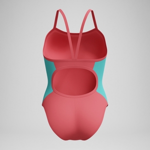 Girl's Colorblock Propel Back One Piece Orange
