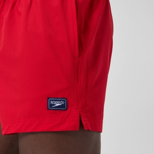 Men's Classics Solid Redondo Edge Volley 14" Swim Trunks Red