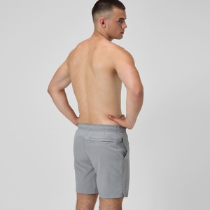 Men's Classic Solid Redondo Edge Volley 18" Swim Trunks Gray