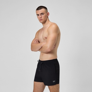 Men's Classic Solid Redondo Edge Volley 18" Swim Trunks Black