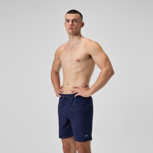 Men's Classic Solid Redondo Edge Volley 18" Swim Trunks Navy