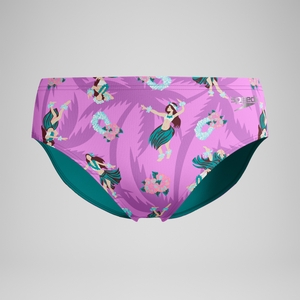 Men's Printed One Brief Pink