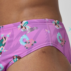 Men's Printed One Brief Pink