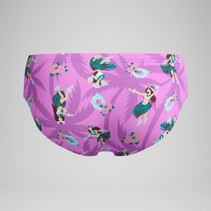 Men's Printed One Brief Pink