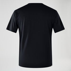 Relaxed Kurzarm Tech-Shirt für Herren - Schwarz