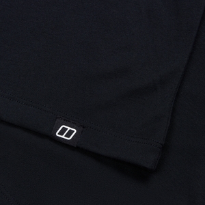 Relaxed Kurzarm Tech-Shirt für Herren - Schwarz