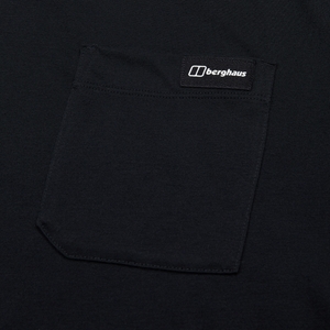 Relaxed Kurzarm Tech-Shirt für Herren - Schwarz