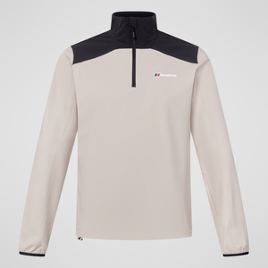 Men's Terrain Trek Half Zip Jacket - Grey/Black - 2XL