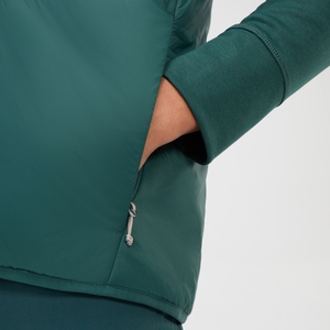 Trawden Hybrid-Kapuzenjacke für Herren - Grün