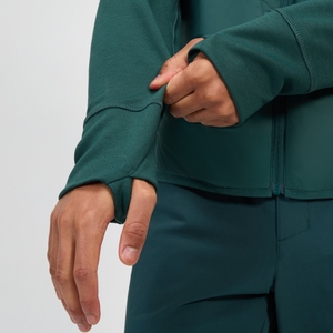 Trawden Hybrid-Kapuzenjacke für Herren - Grün